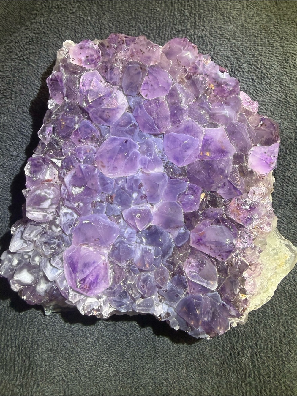 Huge Sparkly Purple & Blue Amethyst cluster